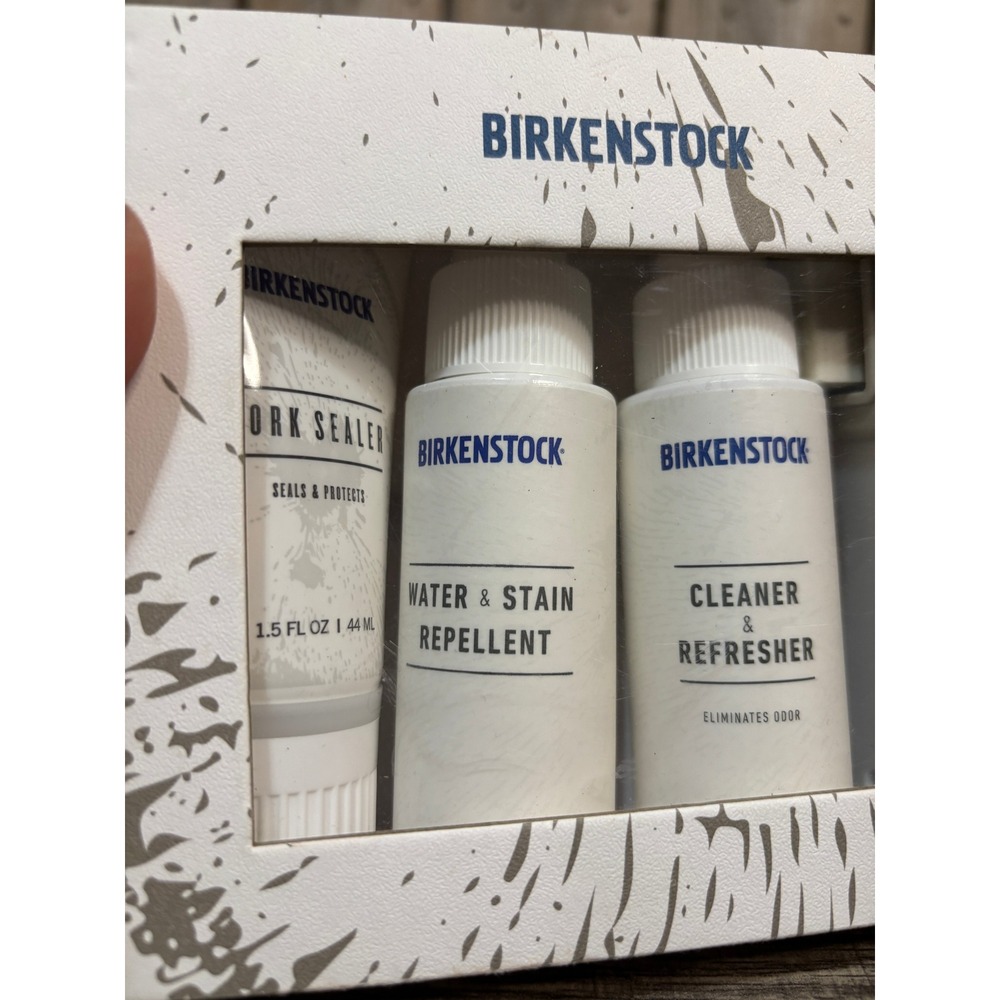 Birkenstock Deluxe Shoe Care Kit 40006 Cleaner Repellent Cork Sealer Set - Picture 3 of 3